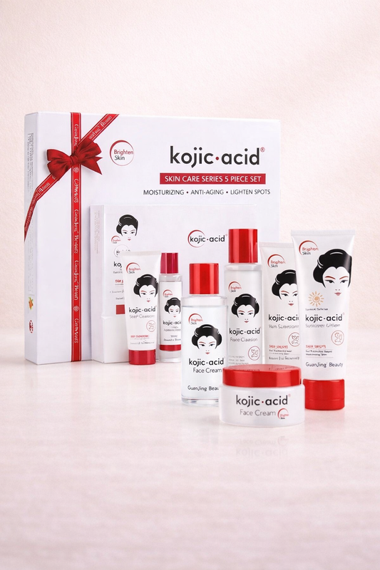GuanJing Beauty Kojic Acid Skin Care Series 5 Piece Set